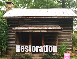 Historic Log Cabin Restoration  Mobile, Alabama